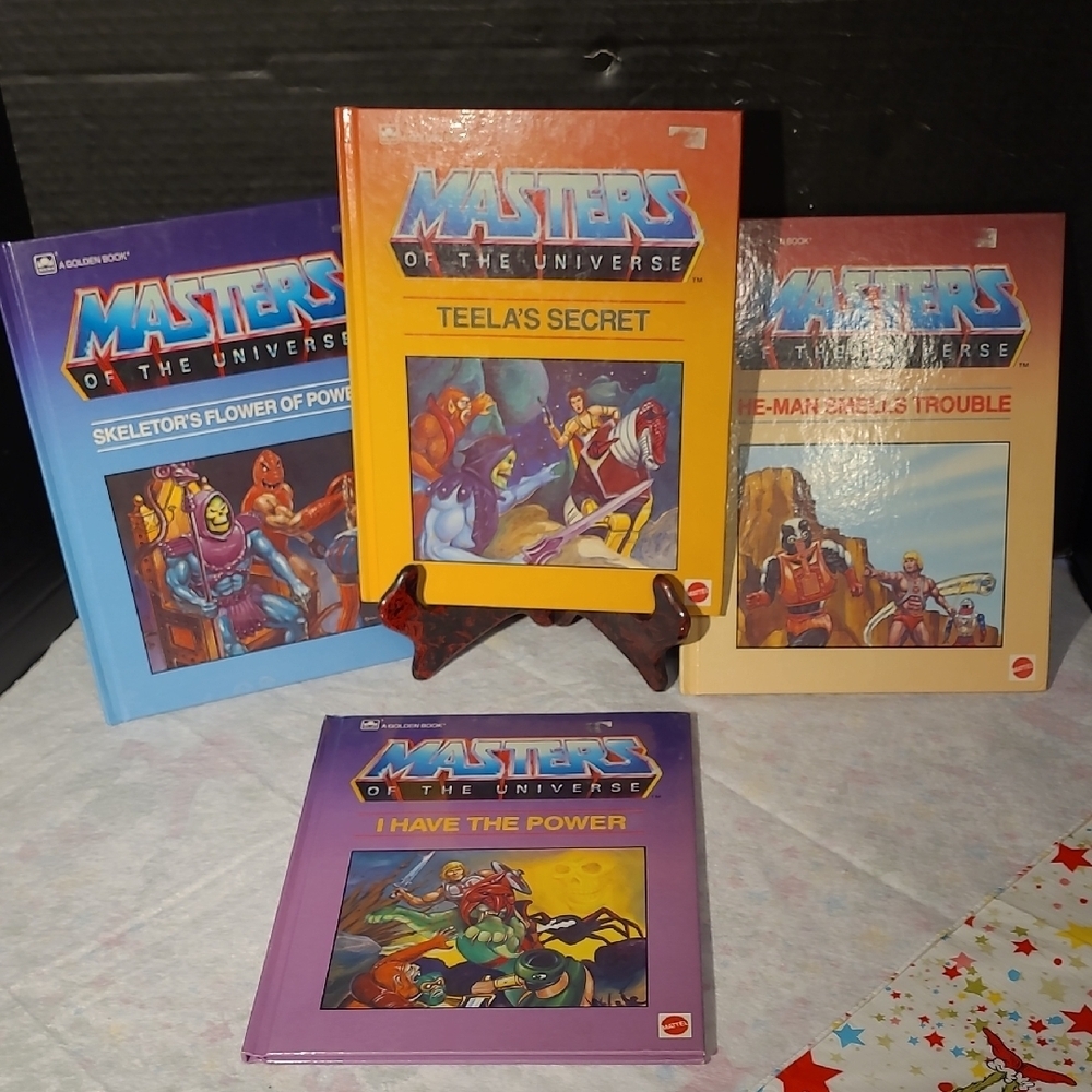 Masters of the Universe Vintage 80's Collection Of Books Set Od 4 Guc